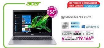 La Anonima Notebook 15 I5 A515-5451yx oferta