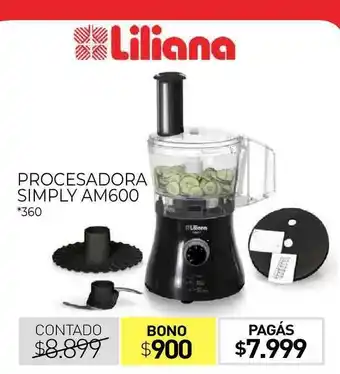 La Anonima Procesadora Simply Am600 Liliana oferta