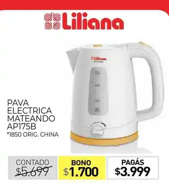 La Anonima Pava Electrica Mateando Ap1775b Liliana oferta