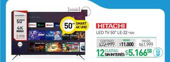 La Anonima Hitachi Led Tv 50 oferta