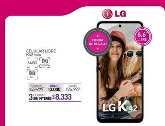 La Anonima Celular Libre K42 oferta