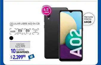 La Anonima Celular Libre A02 64 Gb oferta