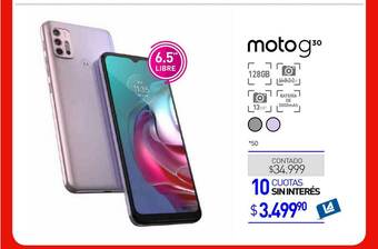 La Anonima Moto G30 oferta