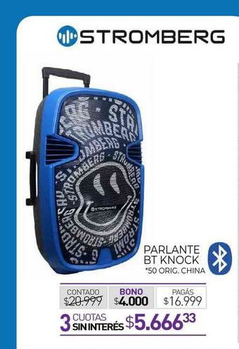 La Anonima Parlante Bt Knock Stromberg oferta