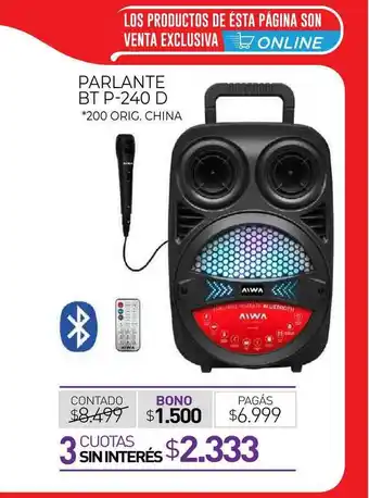 La Anonima Parlante Bt P-240 D oferta