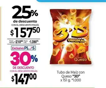 La Anonima Tubo De Maíz Con Queso 3d oferta