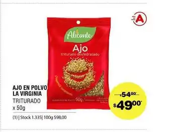 Atomo Conviene Ajo En Polvo La Virginia x 50g oferta