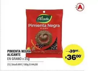 Atomo Conviene Pimienta Negra Alicante x 25g oferta