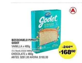 Atomo Conviene Bizcochuelo P Prep. Godet x 480g oferta