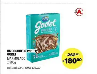 Atomo Conviene Bizcochuelo P Prep. Godet x 500g oferta