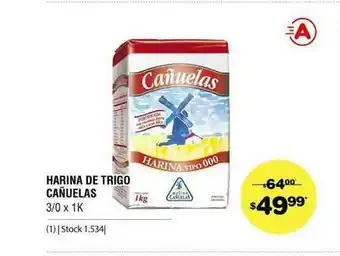 Atomo Conviene Harina De Trigo Cañuelas 30x1k oferta