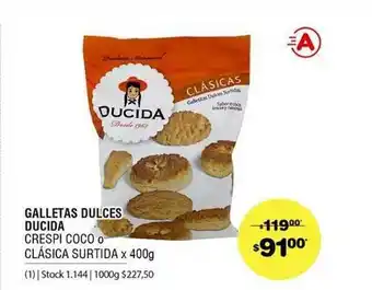Atomo Conviene Galletas Dulces Ducida x 400g oferta