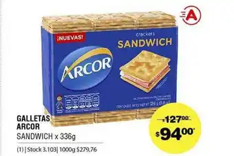 Atomo Conviene Galletas Arcor x 336g oferta