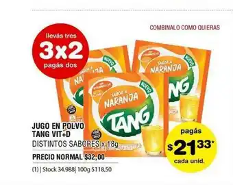 Atomo Conviene Jugo En Polvo Tang Vit+d oferta