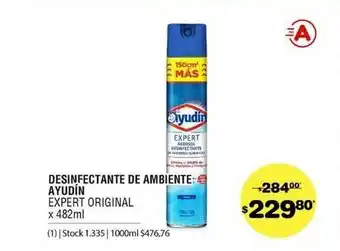 Atomo Conviene Desinfectante De Ambiente Ayudín x 482ml oferta