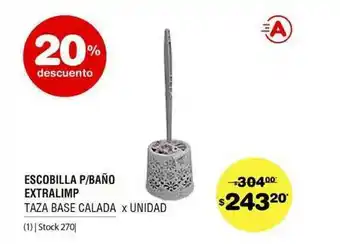 Atomo Conviene Escobilla P Bañç Extralimp 20% Descuento oferta
