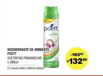 Atomo Conviene Desodorante De Ambiente Poett x 360ml oferta