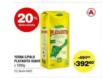 Atomo Conviene Yerba C Palo Payadito Suave x 1000g oferta