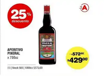Atomo Conviene Aperitivo Pineral x 750cc oferta