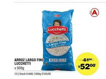 Atomo Conviene Arroz Largo Fino Lucchetti x 500g oferta