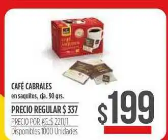 Supermercados Vea Café Cabrales 90grs oferta