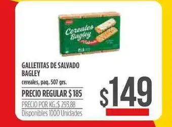 Supermercados Vea Galletitas De Salvado Bagley 507grs oferta