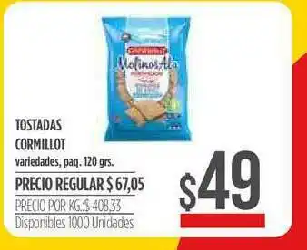 Supermercados Vea Tostadas Cromillot 120grs oferta