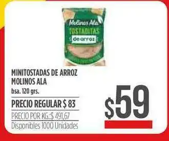 Supermercados Vea Minitostadas De Arroz Monilos Ala 120grs oferta