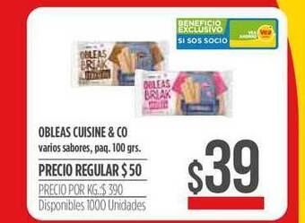 Supermercados Vea Obleas Cuisine & Co 100grs oferta