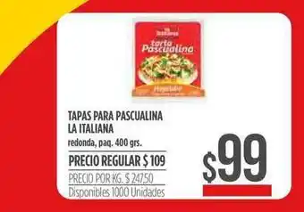 Supermercados Vea Tapas Para Pasculaina La Italiana 400grs oferta