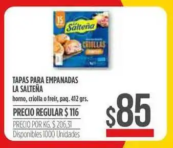 Supermercados Vea Tapas Para Empanadas La Saltena 412grs oferta