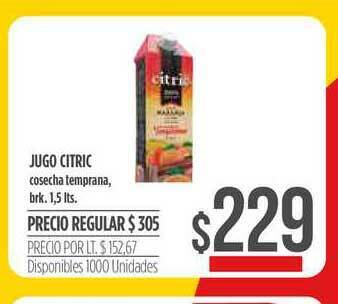 Supermercados Vea Jugo Citric 1,5lts oferta