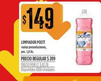 Supermercados Vea Limpiador Poett oferta