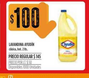 Supermercados Vea Lavandina Ayudín 2lts oferta