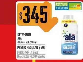 Supermercados Vea Detergente Ala 500ml oferta