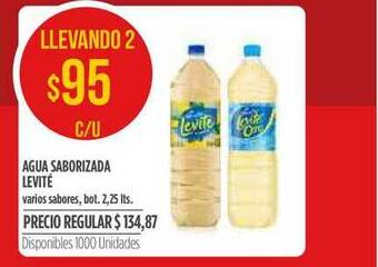 Supermercados Vea Agua Saborizada Levité 2,25lts oferta