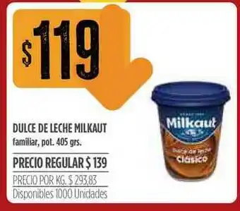 Supermercados Vea Dulce De Leche Milkaut 405gr oferta