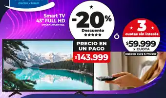 Supermayorista Vital Smart TV 43" FULL HD oferta