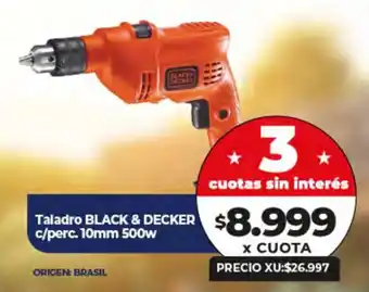 Supermayorista Vital Taladro BLACK&DECKER c/perc. 10mm 500w oferta