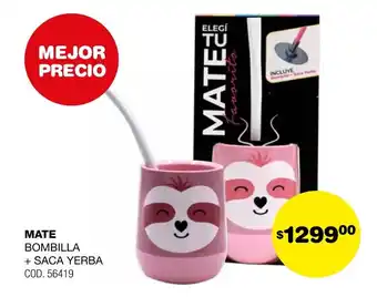 Atomo Conviene MATE BOMBILLA + SACA YERBA COD. 56419 oferta