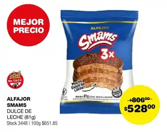 Atomo Conviene ALFAJOR SMAMS DULCE DE LECHE (81g) oferta