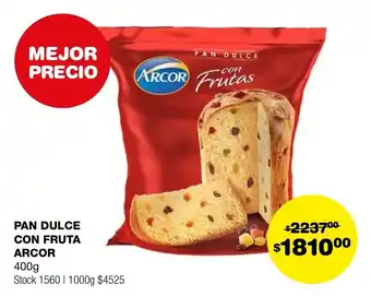 Atomo Conviene PAN DULCE CON FRUTA ARCOR 400g oferta