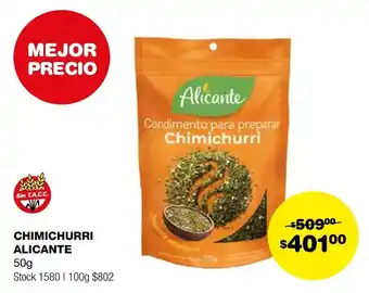 Atomo Conviene CHIMICHURRI ALICANTE 50g oferta