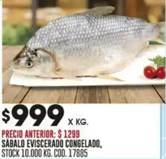 Coto SABALO EVISCERADO CONGELADO oferta
