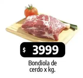 Autoservicio Capo Bondiola de cerdo x kg. oferta