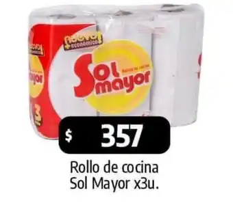 Autoservicio Capo Rollo de cocina Sol Mayor x 3u. oferta