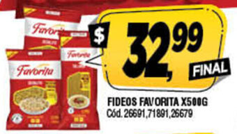 Supermercados Yaguar Fideos Favorita x 500g oferta