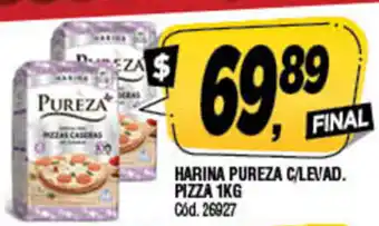 Supermercados Yaguar Harina Pureza C/Levad. Pizza 1 kg oferta