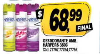 Supermercados Yaguar Desodorante Amb. Harpers 360c oferta