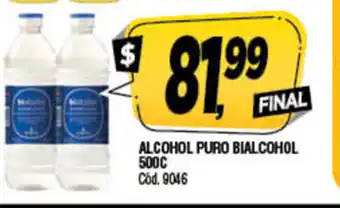 Supermercados Yaguar Alcohol Puro Bialcohol 500c oferta